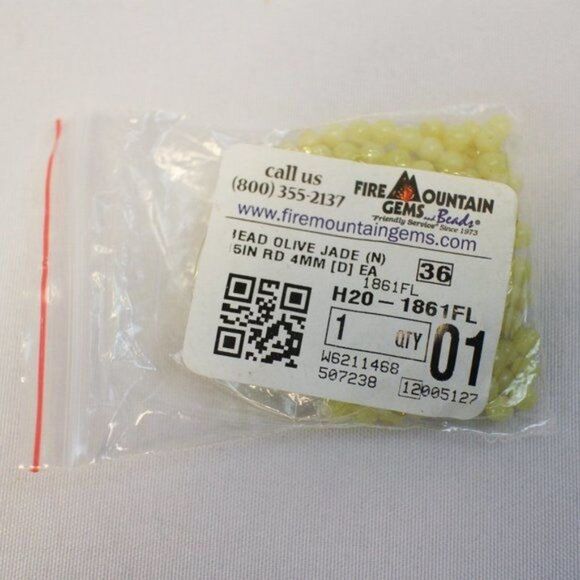 Serpentine Faux-Jade Seed Beads - Picture 3 of 4